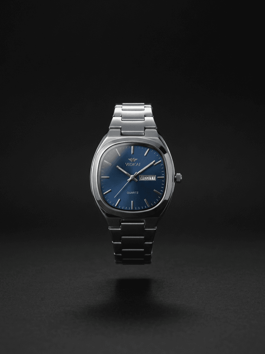 Viokai Cushion Day-Date Quartz Watch